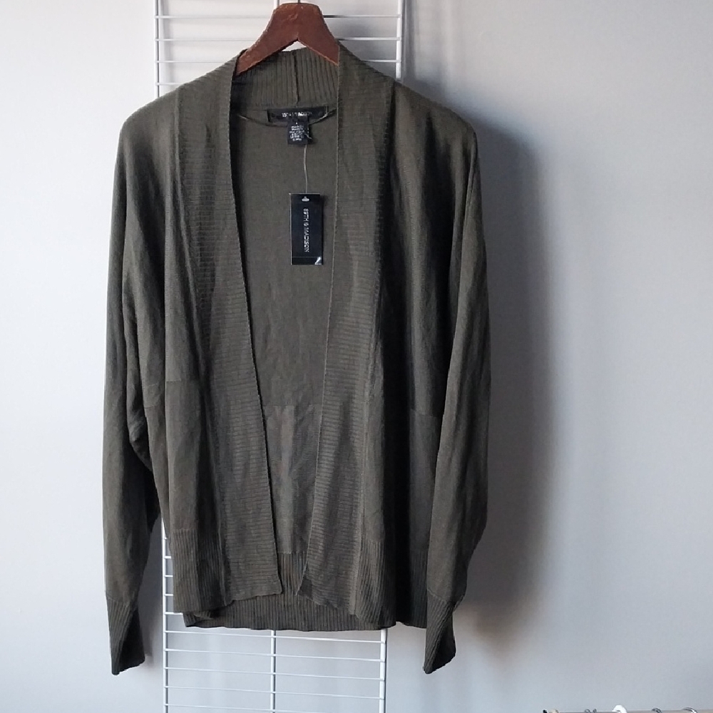 89th & Madison Olive Knit Sweater